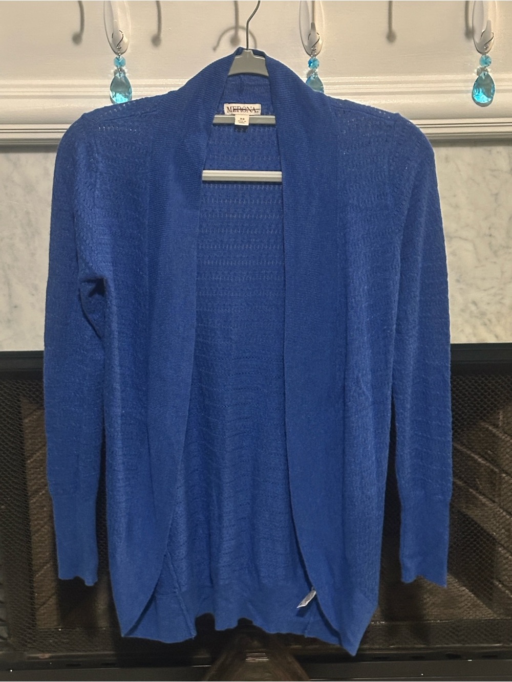 Merona Bright Blue Open-Front Women's Cardigan